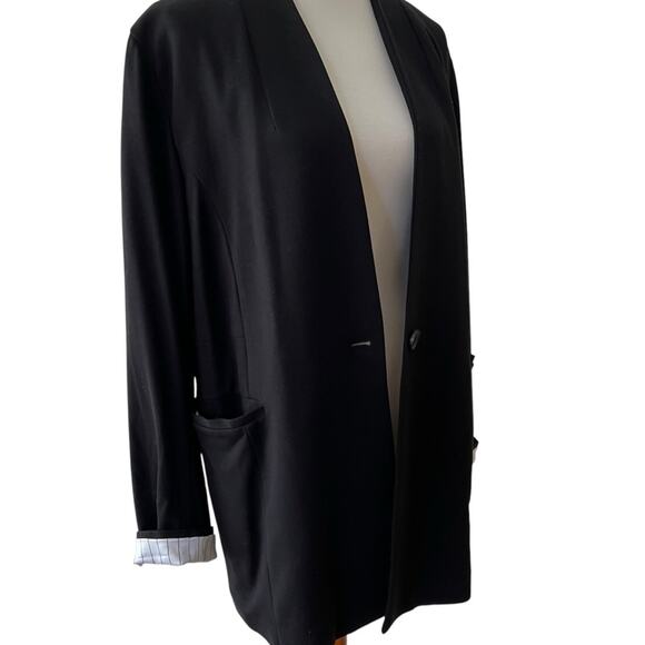 Torrid Jacket 2X Blazer Shacket Plus Black Cardigan Super Soft Ponte Coatigan - Picture 5 of 8